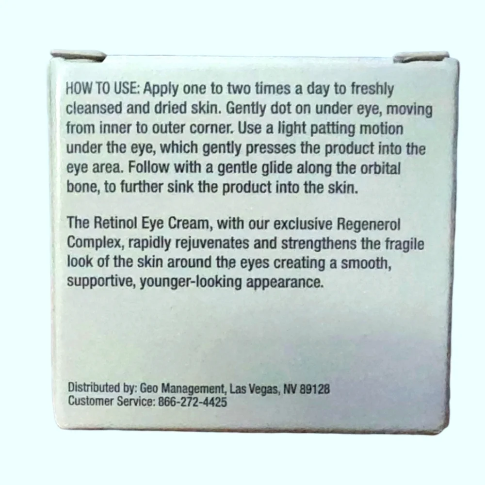 Consult Beaute Regenerol Retinol Line Minimizing Orbital Eye Cream, NIB